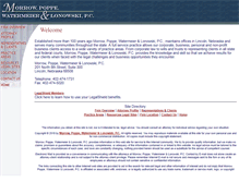 Tablet Screenshot of morrowpoppelaw.com